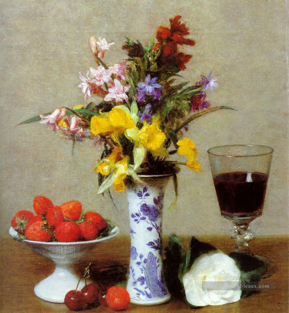 Nature morte peintre de fleurs Henri Fantin Latour Peintures à l'huile